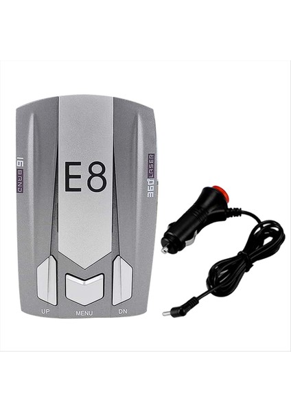 E8 Arabalar Için Radar Dedektörü Otomatik 360 Derece Şehir/karayolu Modu Sesli Arabalar Için Sesli Sürüş Yardımları (Yurt Dışından)