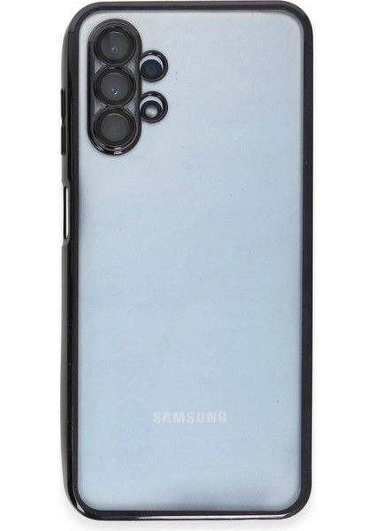 Samsung Galaxy A13 4g Kılıf Lensli Silikon - SIYAH-(5796) - I05H67N7-0A69VS