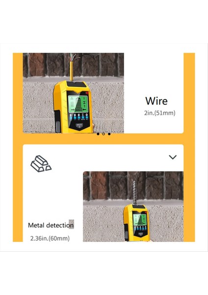 Stud Bulucu Duvar Tarayıcı 5in1 Yükseltilmiş Doğruluk LCD Ekran Duvar Ahşap Metal Stud Bulucu Dedektörü Stud Sensor Beam Bulucu (Yurt Dışından) modelleri