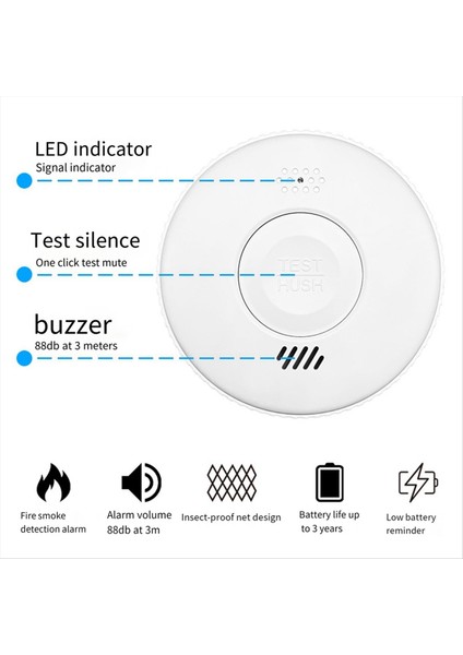Dikey Duman Alarmları Ateş Duman Dedektörü Ticari Ev Indüksiyon Damla Alarm Böcek Ekran Tasarımı (Yurt Dışından) modelleri