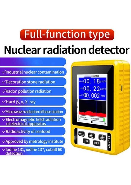 Geiger Sayacı Nükleer Radyasyon Dedektörü LCD Ekran Dosimetre Dedektörleri (Yurt Dışından) fiyatları