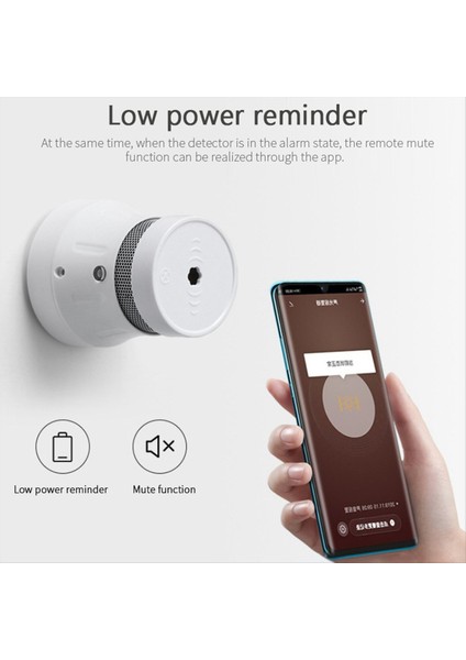 Zigbee Graffiti Duman Dedektörü Uygulaması Bildirimi Kablosuz Duman Sensörü Çok Fonksiyonlu Taşınabilir Akıllı Ateş Sensörü (Yurt Dışından) fiyatları