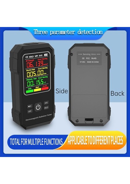 Elektromanyetik Radyasyon Dedektörü Elektrikli Manyetik Alan Test Cihazı Ses Alarmlı Rf Mukavemet Algılama Cihazı (B) (Yurt Dışından) fiyatları