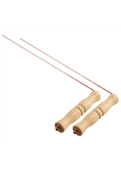 Kehanet Aracı Için Bakır Dowsing Çubukları Kiti - Doğal Ahşap Kulplar Bölünme Çubukları (Yurt Dışından) fiyatları