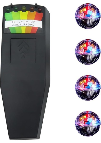 Ekipman Kiti 1 Emf Metre ve 4 Hareket Etkin Kedi Topları Profesyonel Hayalet Avcılık Ekipmanı Kitini Içerir (Yurt Dışından)