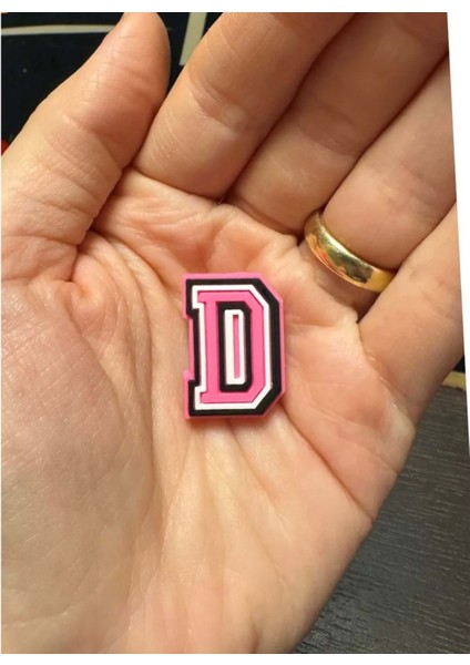 Terlik Süsü/pembe D Harfi