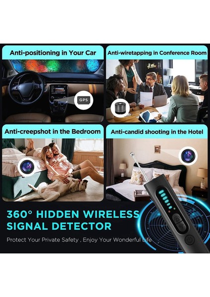 Dedektörleri Kamera Dedektörü Hata ve Dedektörü Ev Ofis Için Rf Kablosuz Sinyal Tarayıcısı (Yurt Dışından) fırsatları