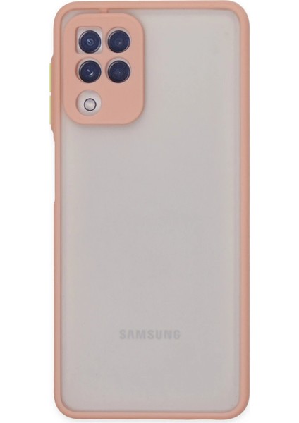 Samsung Galaxy A22 Kılıf Montreal Silikon Kapak - PEMBE-(5796) - I40H71N9-9A07VS