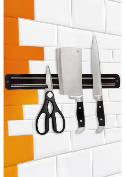 Mıknatıslı Bıçak Tutucu Metal Alet Tutucu Bıçak Askısı 33 cm modelleri