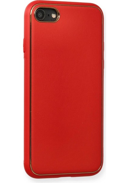 iPhone 7 Kılıf Coco Deri Silikon Kapak - KIRMIZI-(5796) - I70H80N9-7A90VS fiyatları