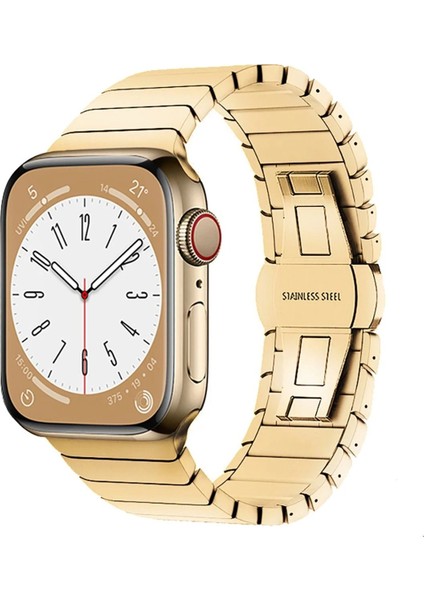 Apple Watch 42MM KR413 Fine Steel Kordon - GOLD-(5796) - I35H55N8-5A03VS