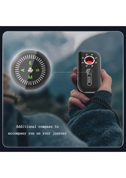 Kablosuz Sinyal Dedektörü Taşınabilir Gps Dedektörü Tracking Izleme Tarayıcısı El Feneri Pusula ve Alarm (Yurt Dışından) indirimleri