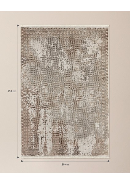 Feroın Halı - Krem - 80x150 Cm