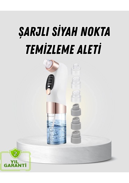 Buğz Vakum Teknolojili Siyah Nokta Temizleyici – Cilt Tonu Eşitleyen Masajlı Cilt Bakım Cihazı