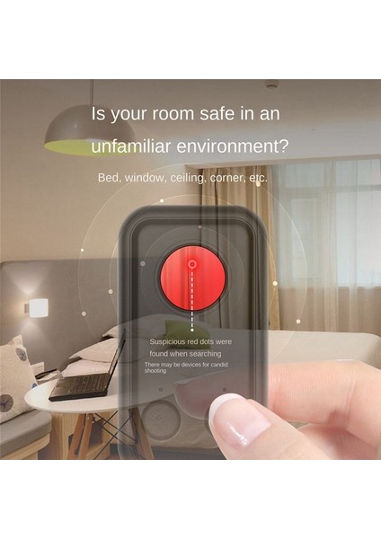 Sabit Gezgin Için LED Işık Fonksiyonuna Sahip Çok Fonksiyonlu Anti-Mini Hata Anti-Fotografi Sinyal Dedektörü (Yurt Dışından) fırsatları
