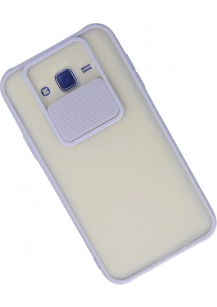 Samsung Galaxy J7 Kılıf Palm Buzlu Kamera Sürgülü Silikon - Lila (K95) modelleri