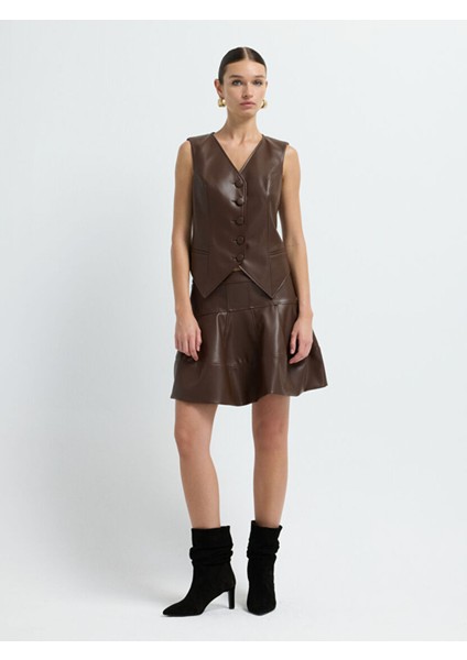 Deri Yelek Kahve 17945581000 modelleri