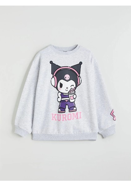 Lcw Kids Gri Kuromi Baskılı Kız Çocuk Sweatshirt ve Eşofman Altı fiyatları
