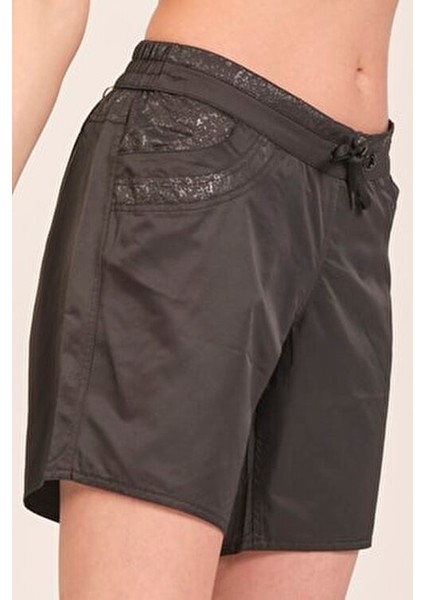 Kadın Deniz Şort Düz Desenli Nefes Alabilir Kumaş ile Yaz İçin Tasarlandı fırsatları