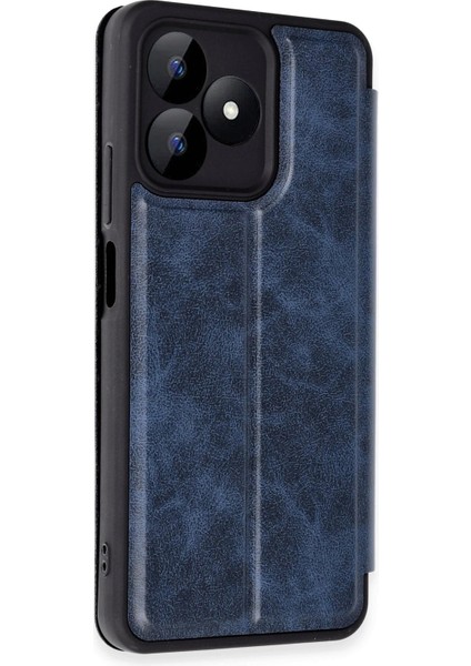 Realme Note 50 4g Kılıf Flip Cover - LACIVERT-(5796) - I85H60N9-7A59VS fiyatları