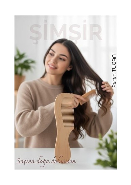 Doğal Şimşir Ahşap Tarak – 16 Cm, Anti-Statik, Kepek Karşıtı ve El Yapımı