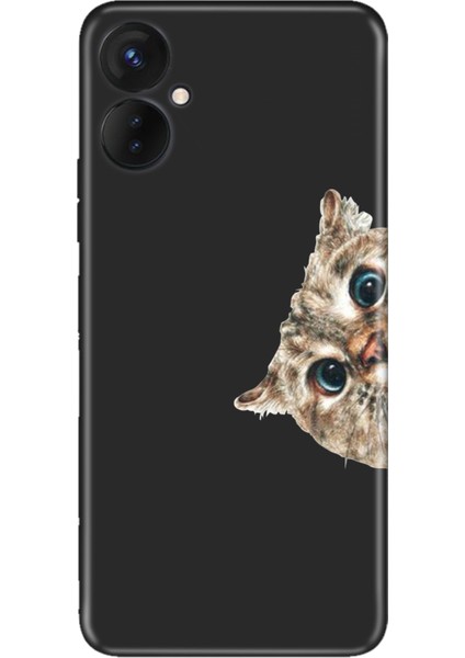 Oneplus 9 Pro Kılıf Silikon Desenli Resimli Uv Kapak Cat Look