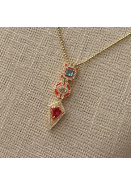 Theory Jewelry3 Monuments Gold Kolye indirimleri