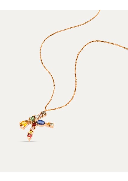 Multicolor K Harf Kolye modelleri