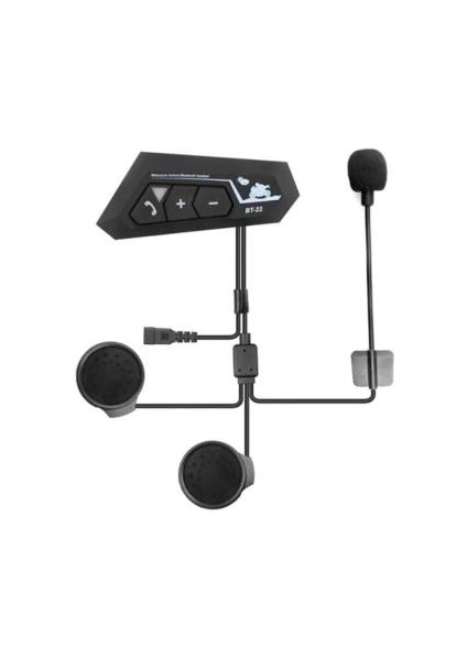 Buğz BT22 Kask Kulaklık Bluetooth Motosiklet Kulaklık 5.0 Bluetooth Interkom Motorsiklet Kulaklık