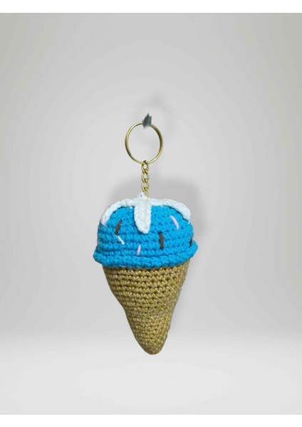 Amigurumi Külah Anahtarlık 10-11 cm Sevimli El Örgüsü Hediyelik Anahtar ve Çanta Aksesuarı (KOD:108)