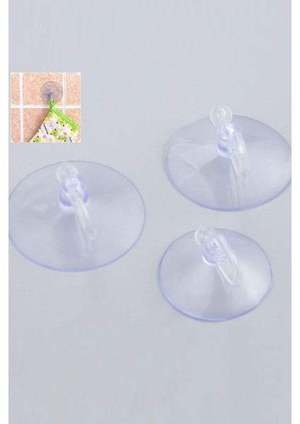 Askı Vantuz Büyük Boy 4 cm 100 Lü Çoklu Banyo Mutfak Ev Araç Askı Seti Vantuz Askılık 100 Adet fiyatları