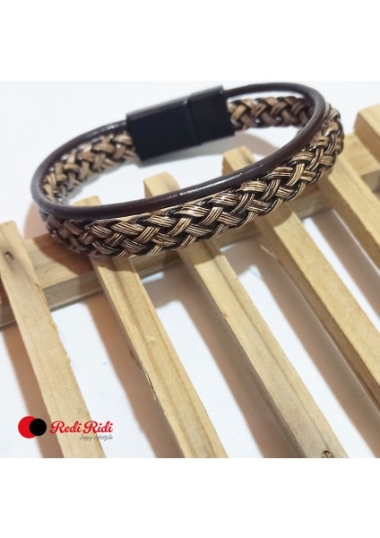 El Yapımı Deri Bileklik MODEL.6211-2