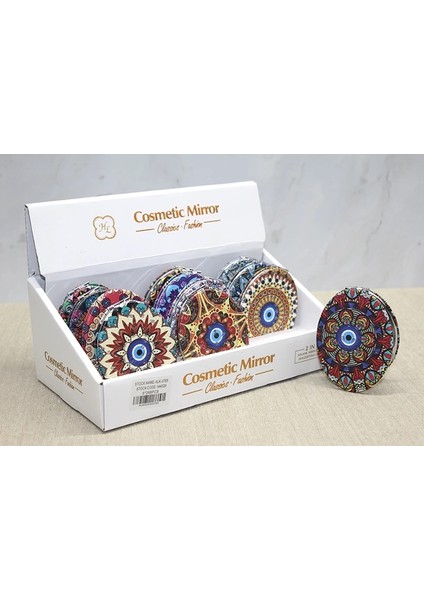 Buğz Taşlı El Aynası Oval Ince ALK3765