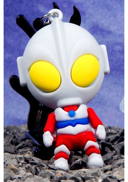 Silikon Uzaylı Anahtarlık Şirin Anahtarlık Uzaylı Şekilli Renkli Çanta Anahtar Aksesuar