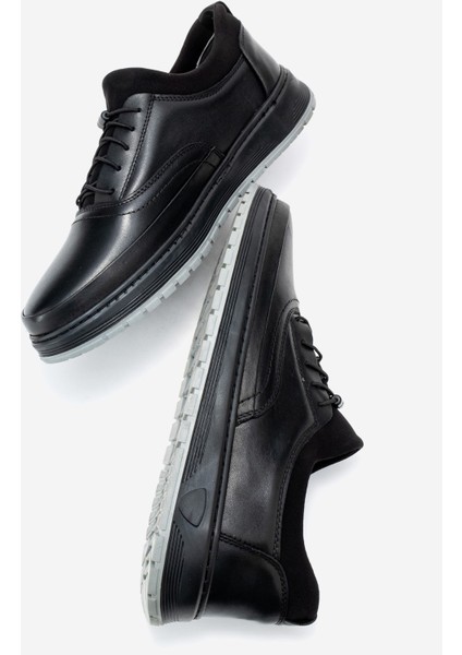 Hakiki Deri, Bağcıksız, Lastikli, Iç Dış Deri Erkek Ayakkabı