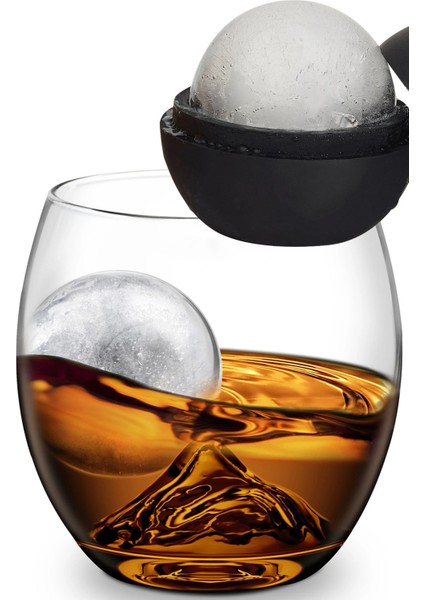 Silikon Küre Buz Kalıbı Pratik Uzun Süre Erimeyen Buz Topu Içecek Soğutucu indirimleri