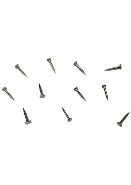 Buğz Klips, Menteşe, Ayağı Çivisi 9mm Çelik - Nikel 100GR