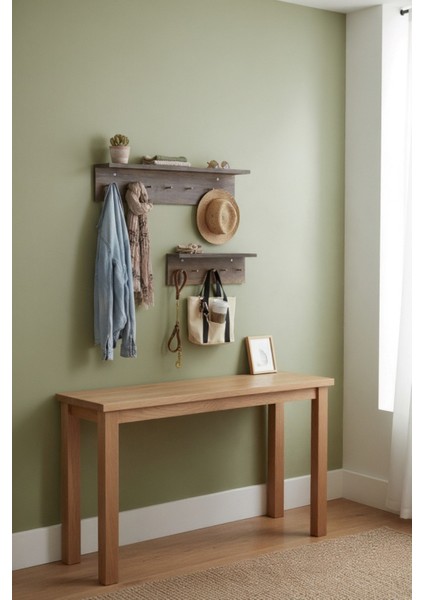 Ahşap Askılık Raflı 70X14 ve 50X14 | Mutfak, Antre, Banyo, Ofis, Mağaza, Çocuk ve Yatak Odası fırsatları