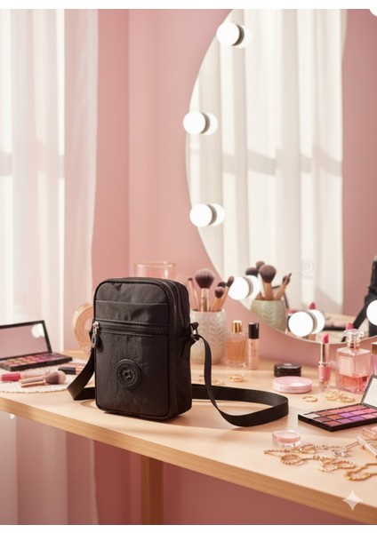 Kadın Krinkıl Ayarlanabilir Askılı Cepli Postacı Omuz Çantası fiyatları