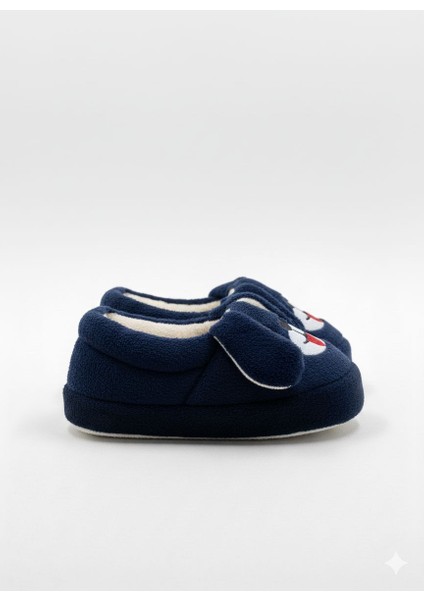 Sevimli Köpek Tasarımlı Lacivert Çocuk Panduf Kaymaz Sert Tabanlı Ev Ayakkabısı fiyatları