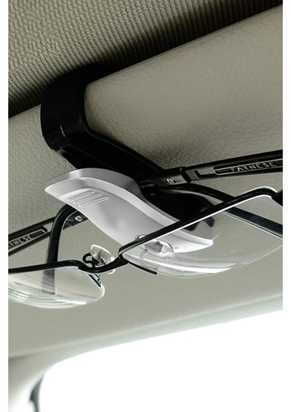 Oto Araç Içi Araba Gözlük Tutucu Mandal Klips Araba Güneş Gözlüğü Kartvizit Tutacağı