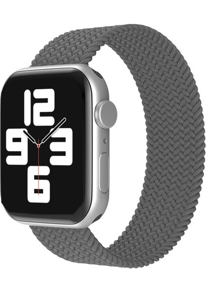 Apple Watch 42MM Ayarlı Solo Silikon Kordon - GRI-(5796) - I09H18N7-6A42VS