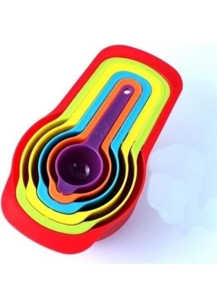 Buğz Pratik Ölçü Kaşığı Kabı 5li Şeker Baharat Sıvı Ölçer Aparat fırsatları