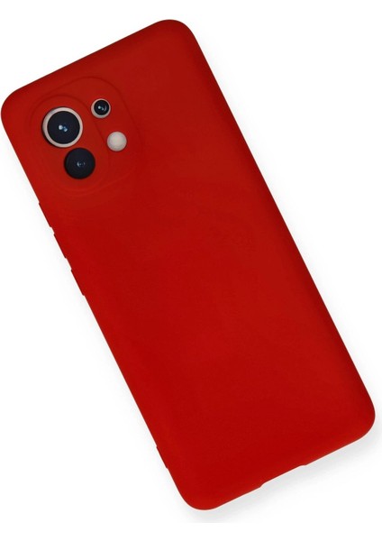 Xiaomi Mi 11 Kılıf Nano Içi Kadife Silikon - KIRMIZI-(5796) - I81H66N6-3A55VS modelleri