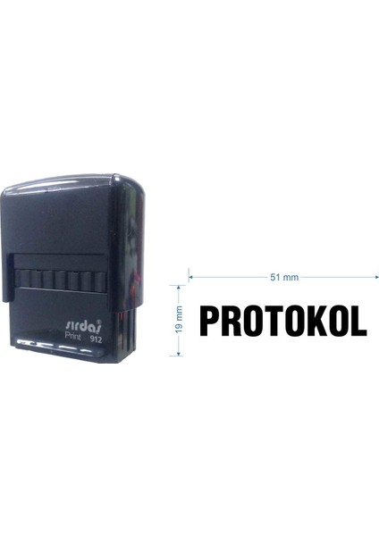 912 Kaşe Siyah makine Siyah Keçe "PROTOKOL" yazısı ile beraber