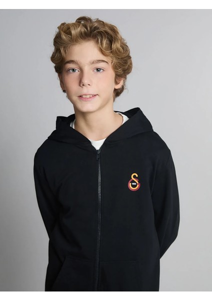 Lcw Kids Siyah Kapüşonlu Galatasaray Baskılı Erkek Çocuk Eşofman Takım fiyatları