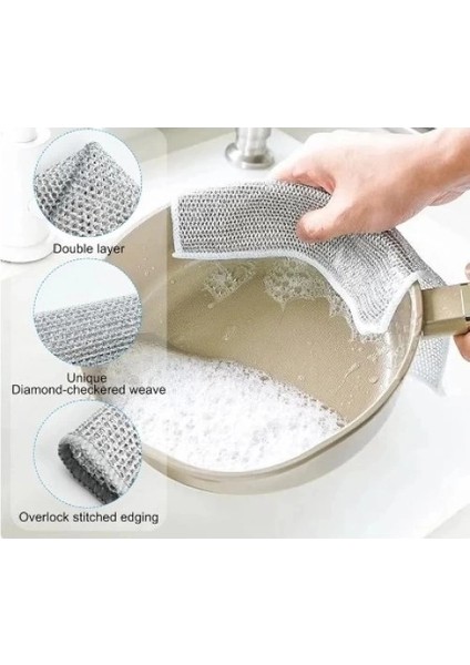 Buğz Çok Amaçlı Sihirli Tel Temizlik Bezi