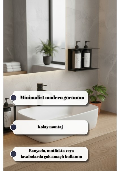 Banyo & Mutfak Metal Sıvı Sabunluk Düzenleyici Raf fiyatları