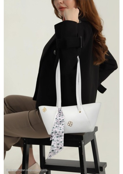 Fularlı Bayan El Kol ve Omuz Çantası