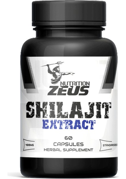 Shilajit Extract Standardized 400 Mg 60 Veggie Capsules